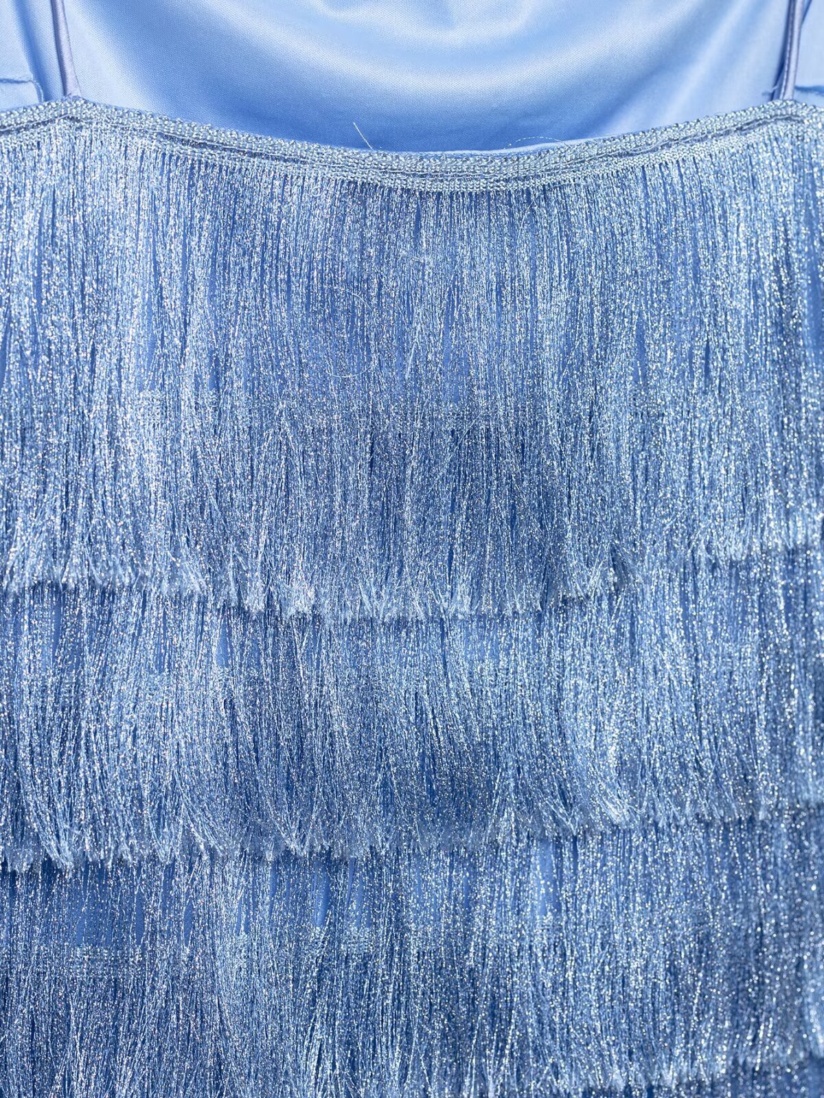 Royal Blue Tassel Embellished Dress