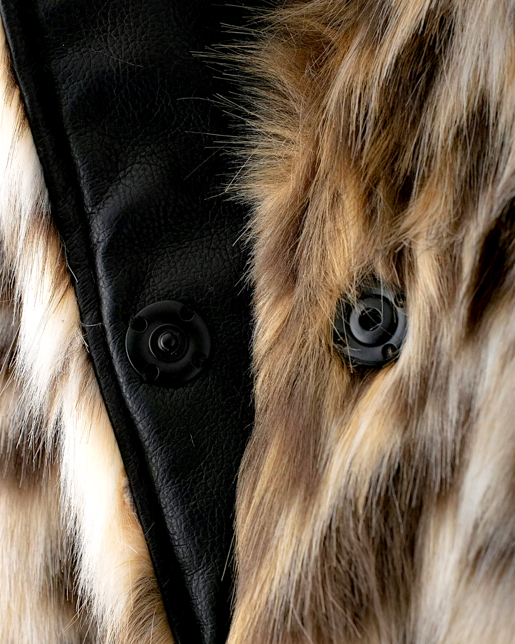 Leopard Print Faux Fur Long Sleeve Coat