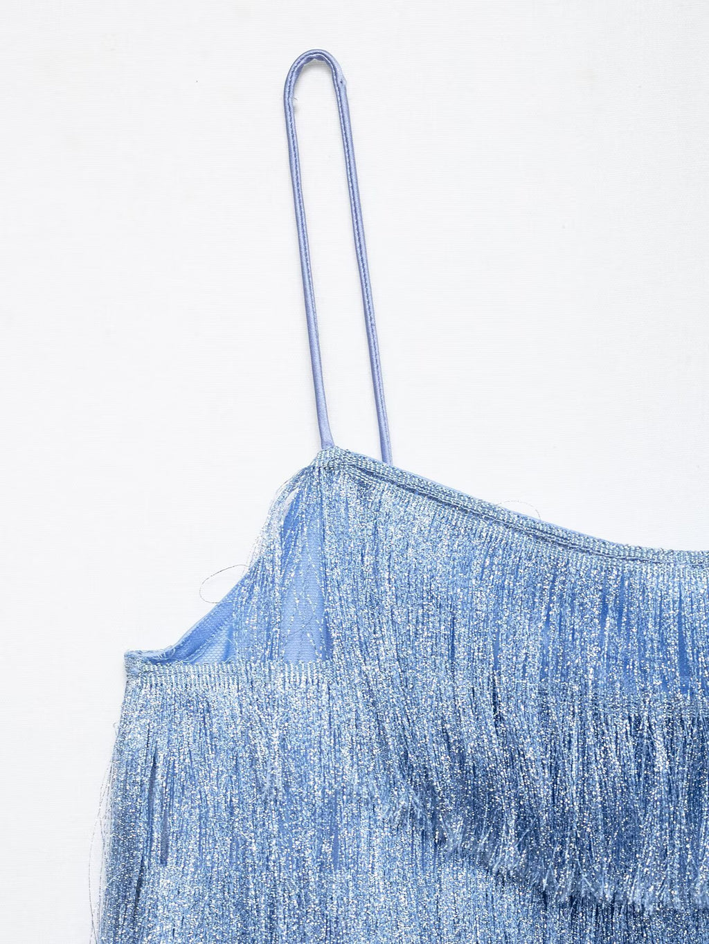 Royal Blue Tassel Embellished Dress