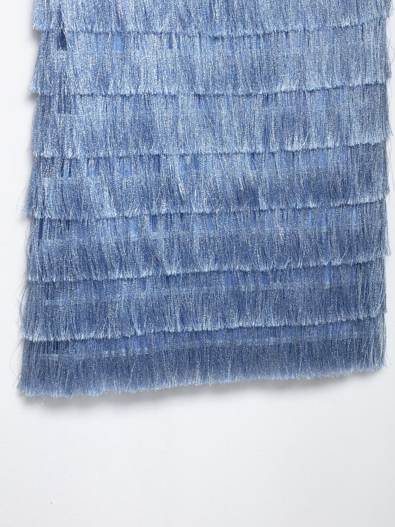 Royal Blue Tassel Embellished Dress