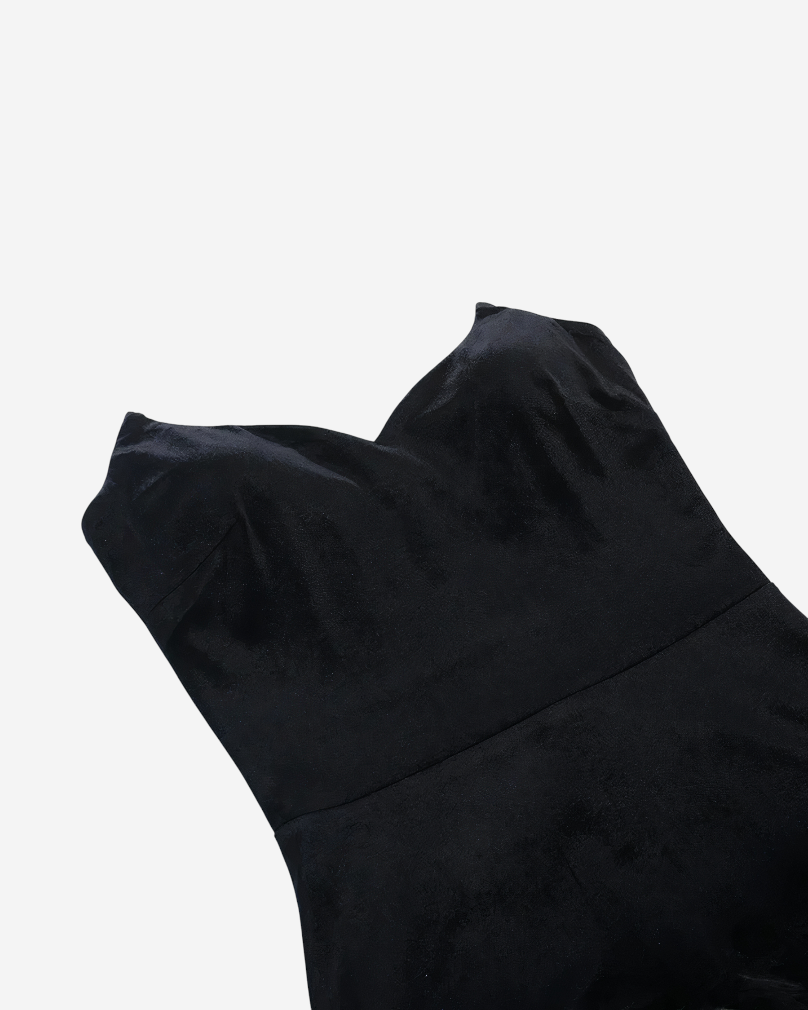 Black Feather Hem Mini Dress