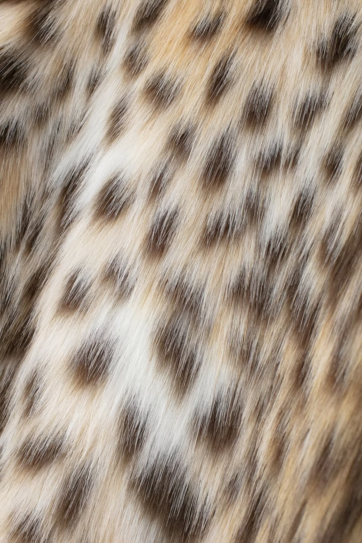 Leopard Print Faux Fur Long Sleeve Coat