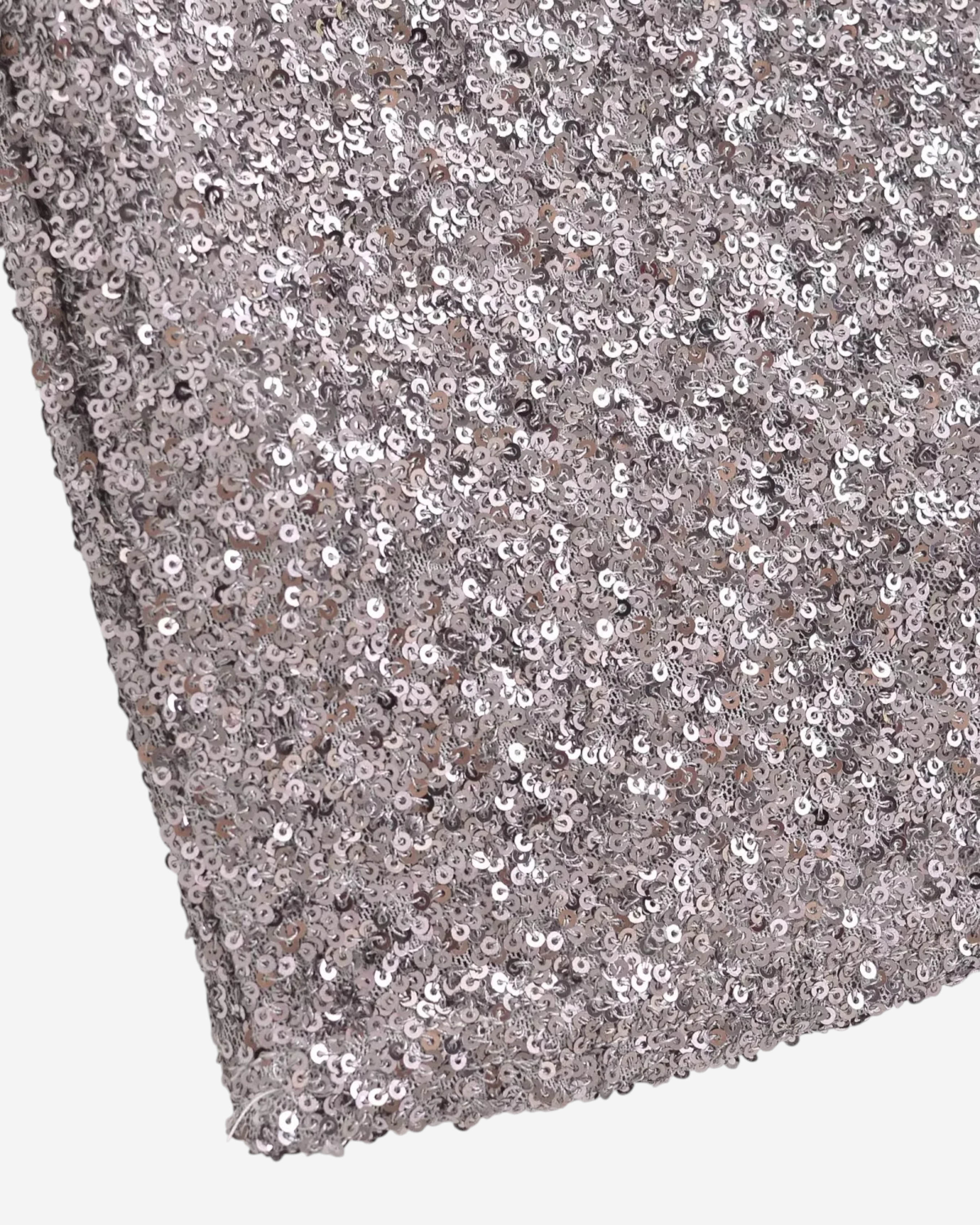 Sequin Mini Skirt with 3D Effect Detail