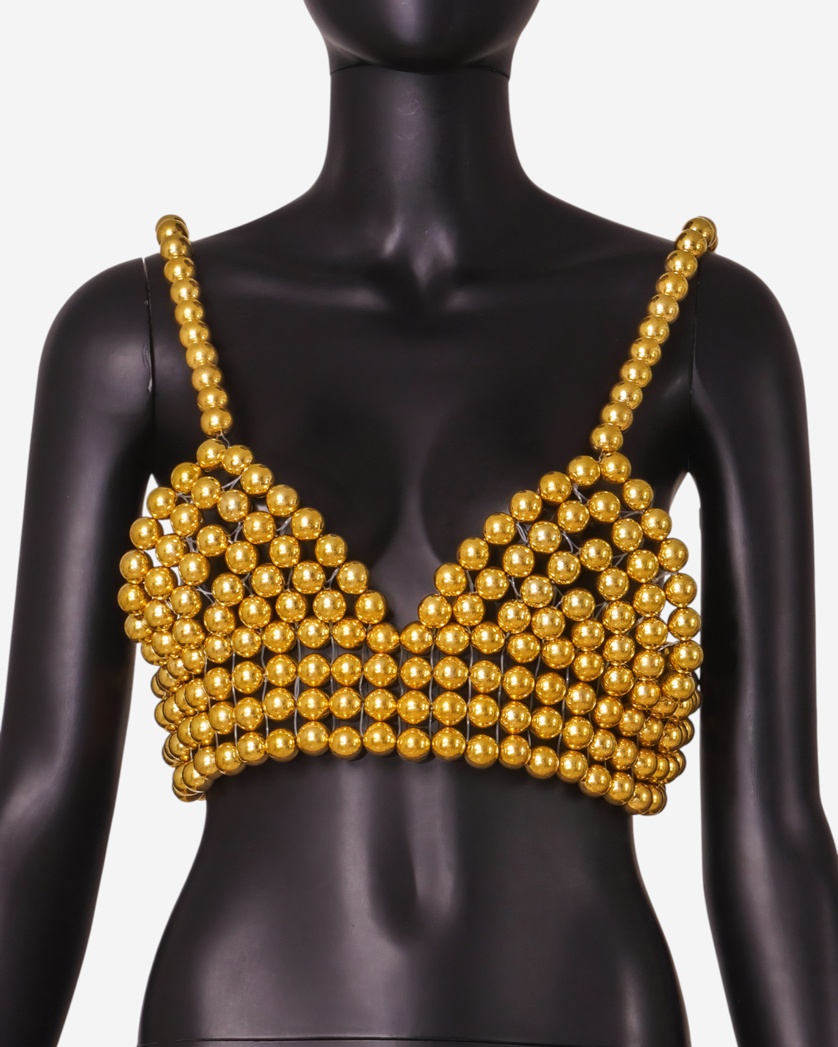 Pearl Beaded Camisole Crop Top