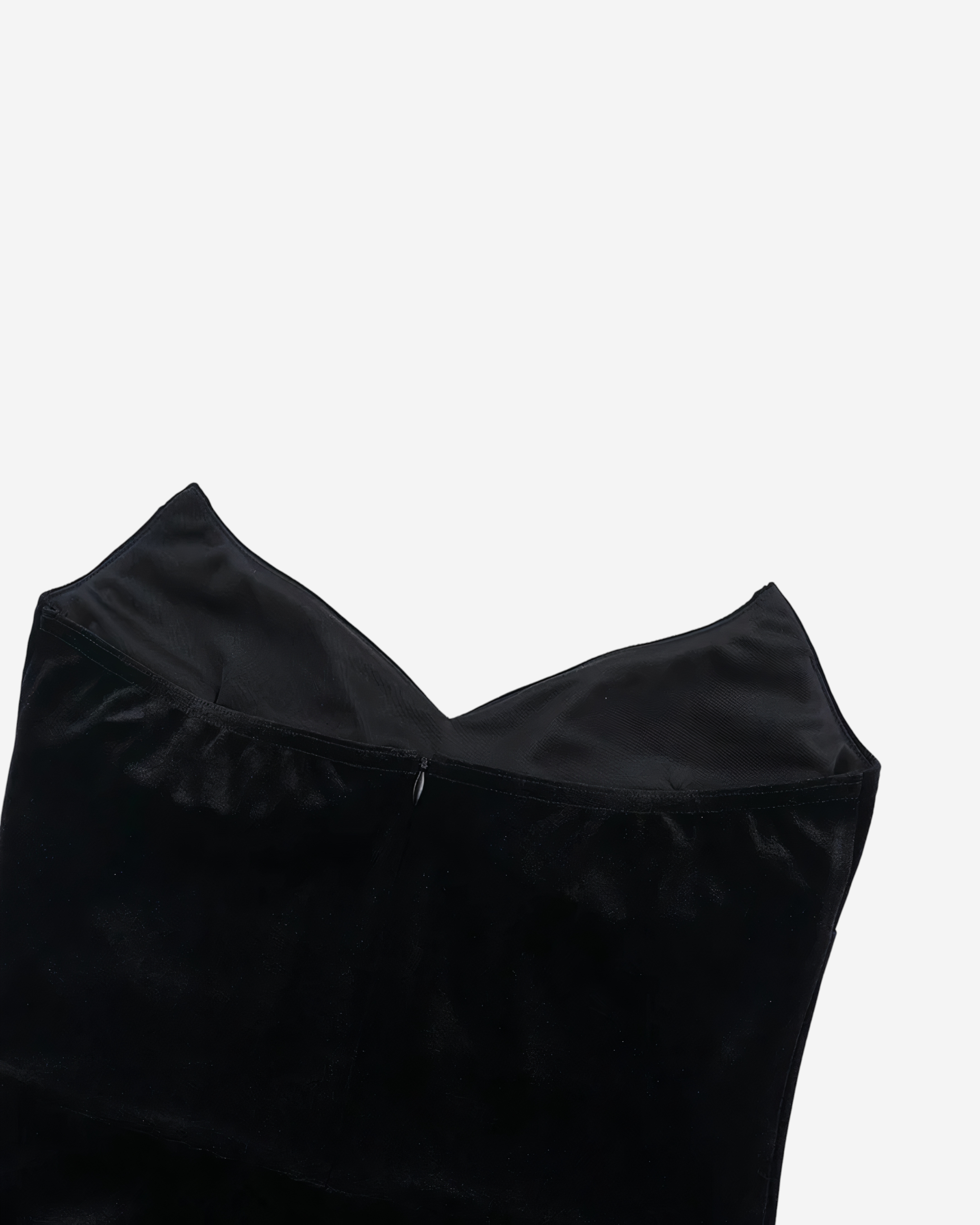 Black Feather Hem Mini Dress