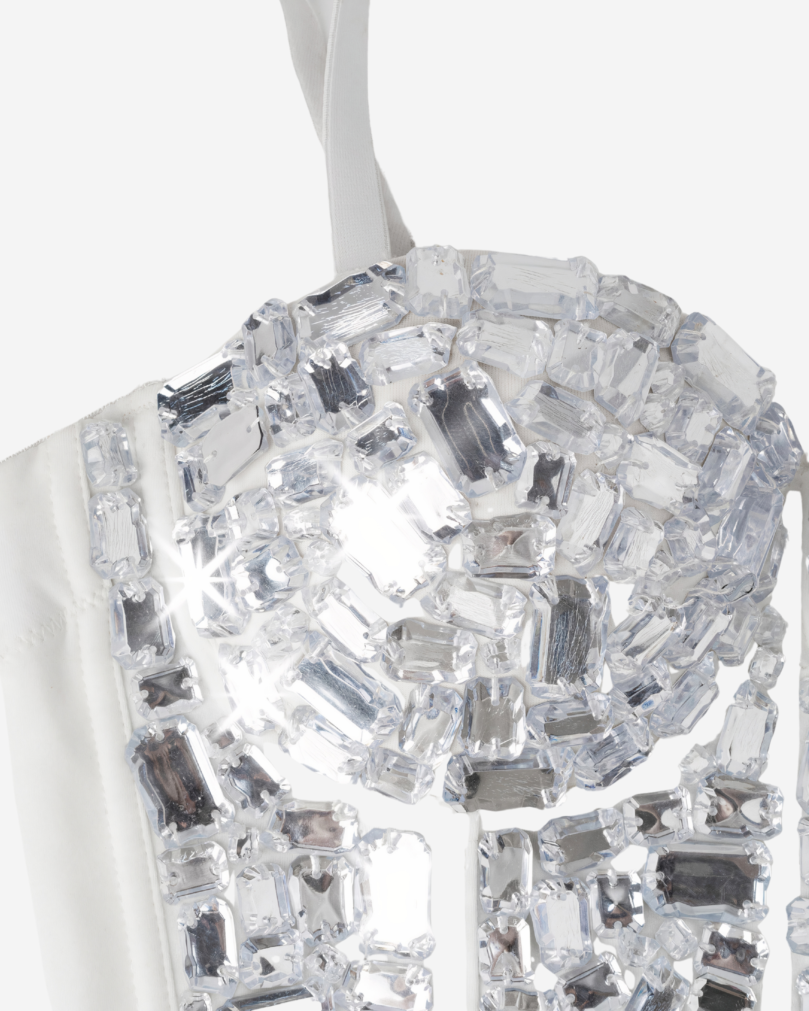 Crystal Sequined Bralette with Heavy Beading & Detachable Straps-Tops-Ekoa Ltd