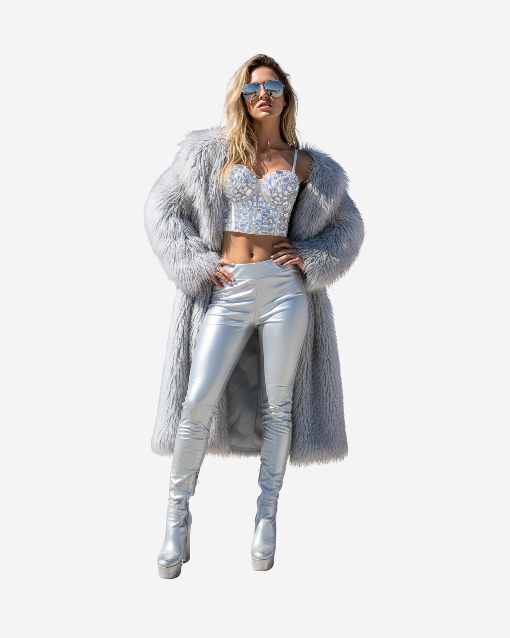 Crystal Sequined Bralette with Heavy Beading & Detachable Straps-Tops-Ekoa Ltd