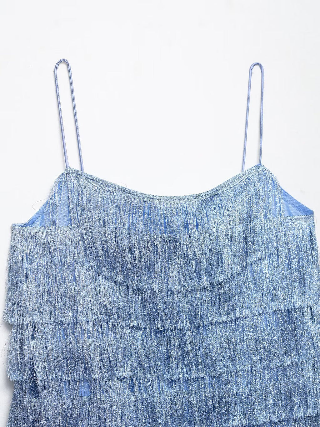Royal Blue Tassel Embellished Dress