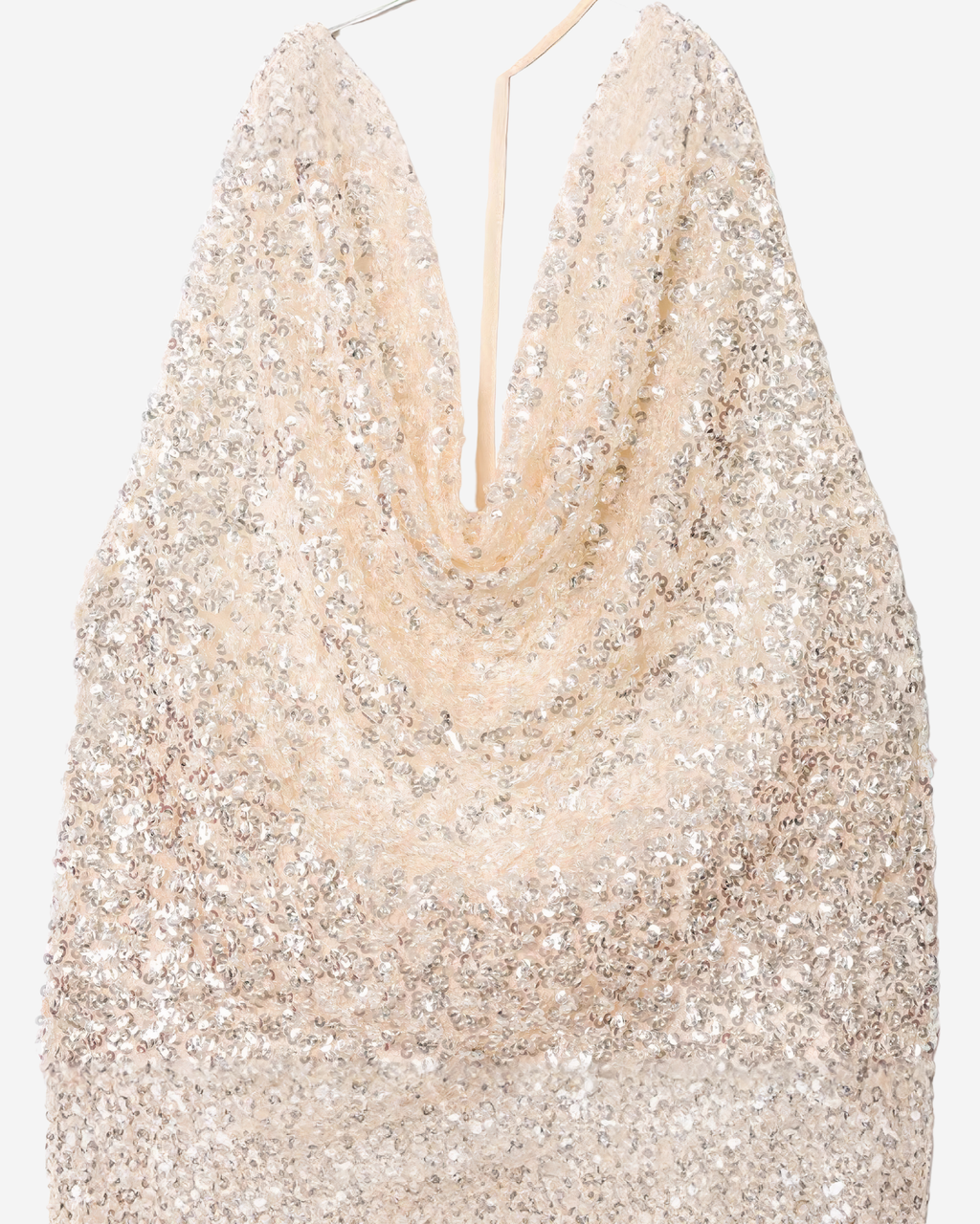Golden Hour Sequin Halter Top-Tops-Ekoa Ltd
