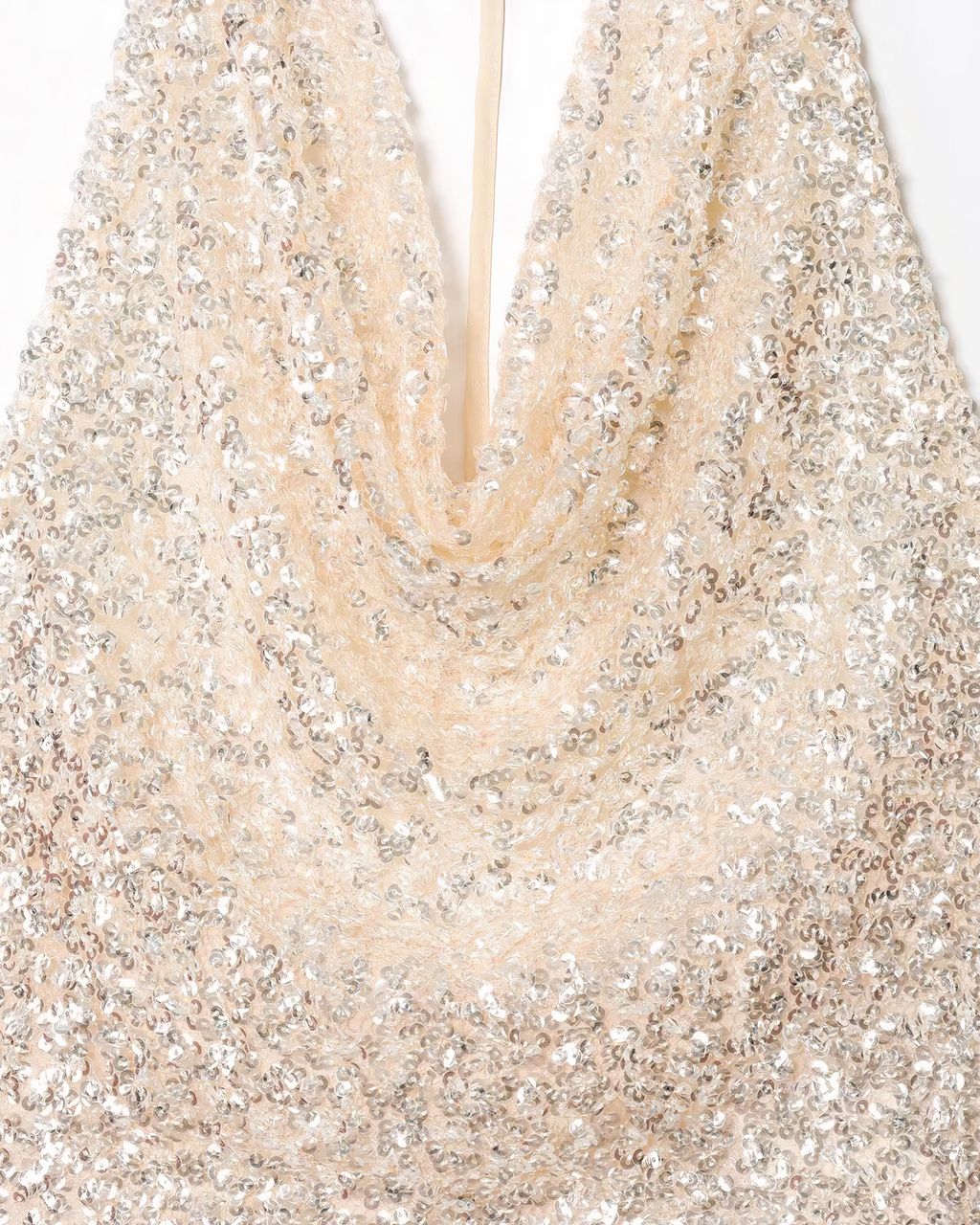 Golden Hour Sequin Halter Top-Tops-Ekoa Ltd
