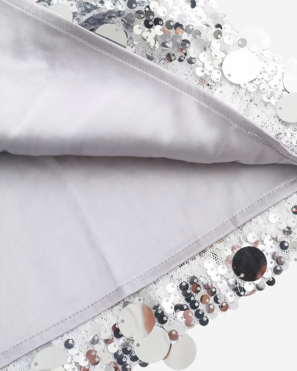 High-Waisted Sequin Mini Skirt with Front Zipper Detail-Skirts-Ekoa Ltd