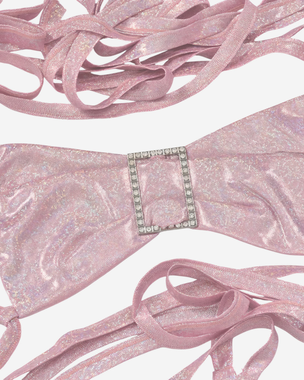 Pink Metallic Fairy Grunge Crop Top & Mini Skirt Set-Sets-Ekoa Ltd