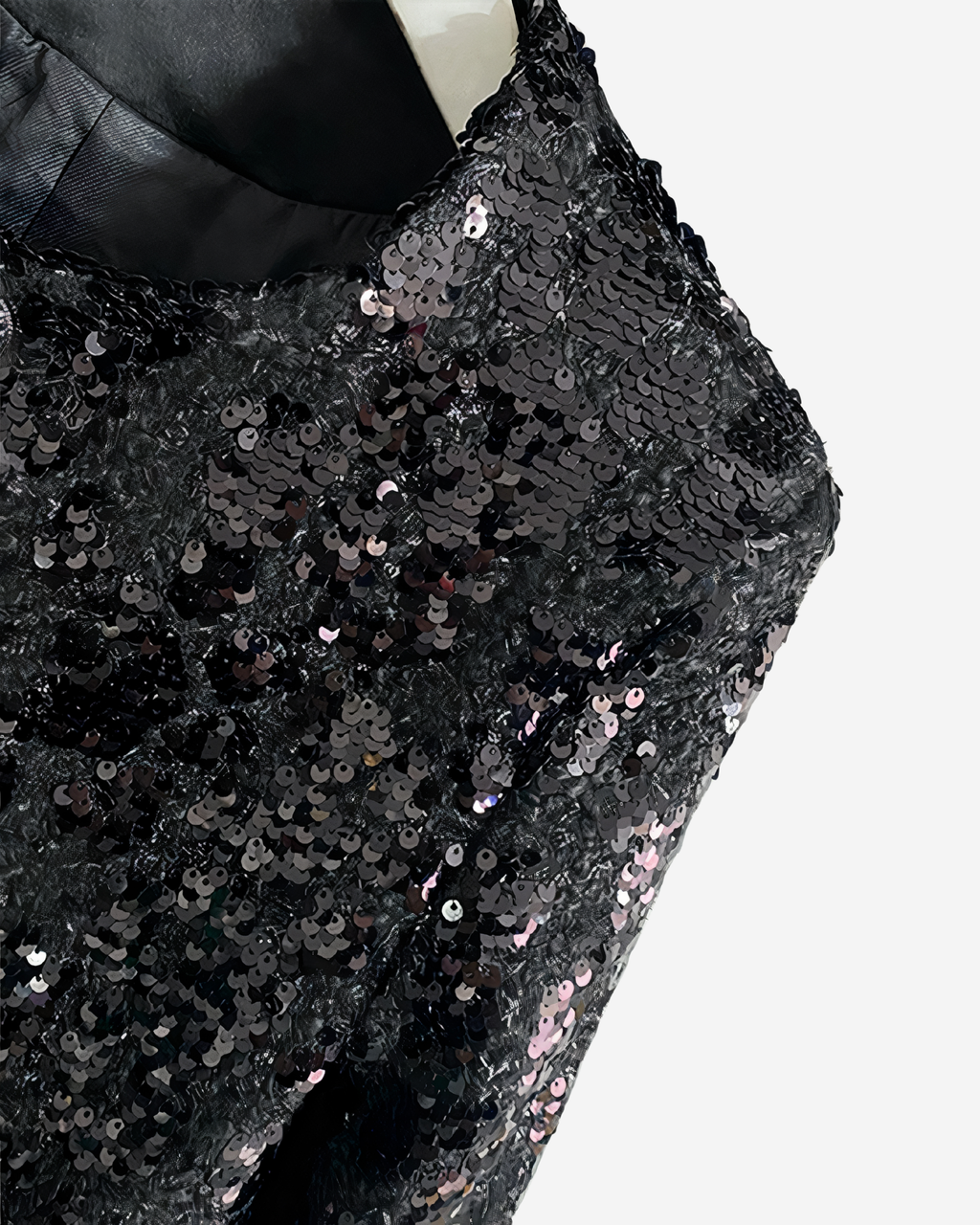 Sequin Feather Jacket [Black]