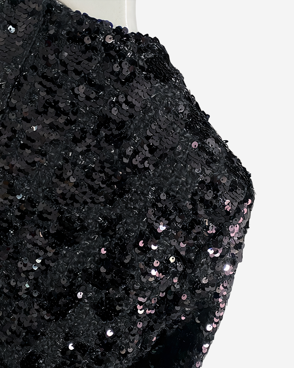 Sequin Feather Jacket [Black]