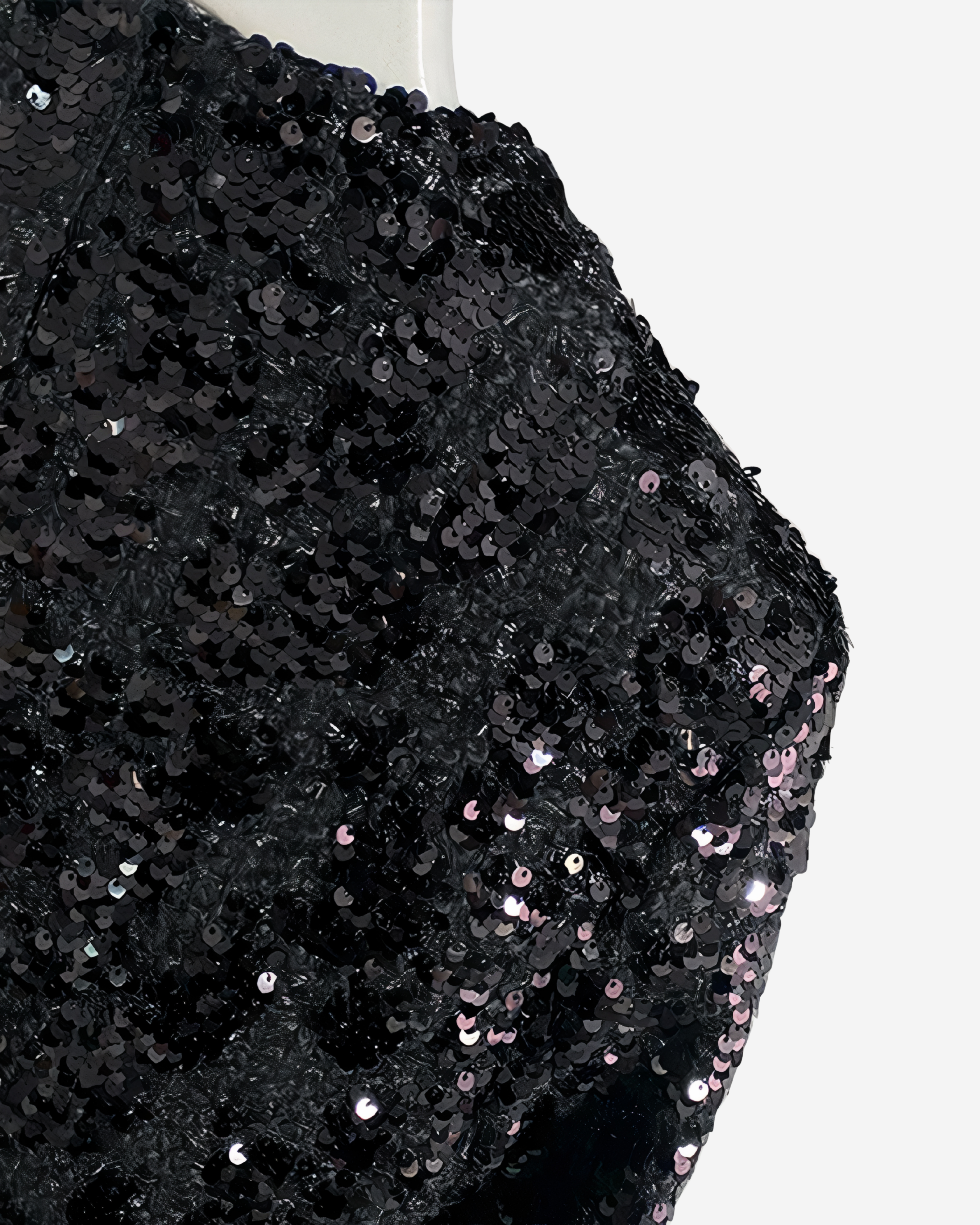 Sequin Feather Jacket [Black]