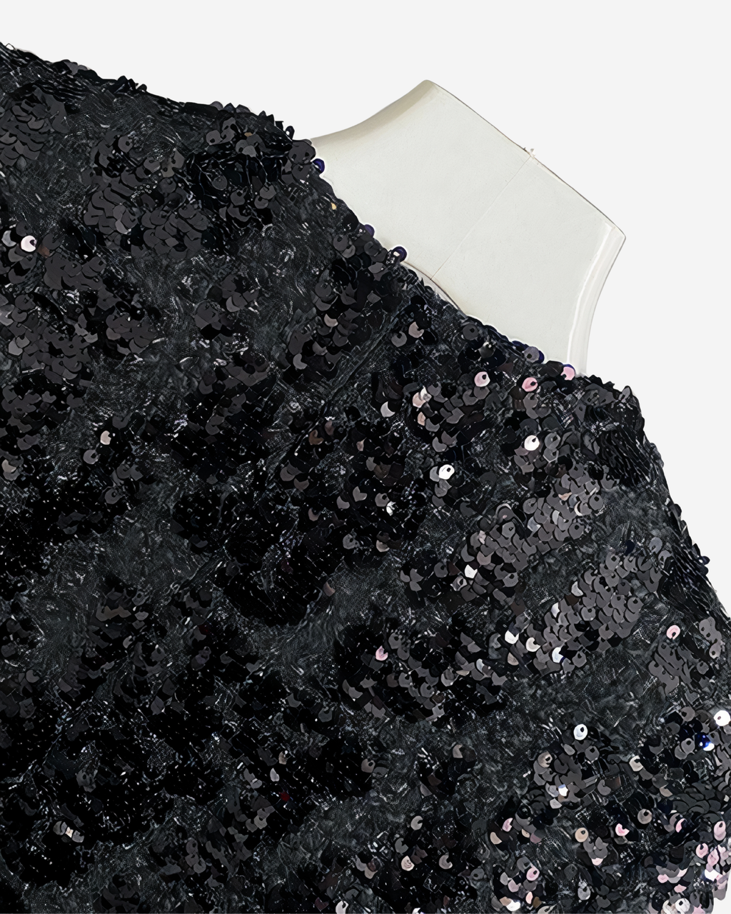 Sequin Feather Jacket [Black]