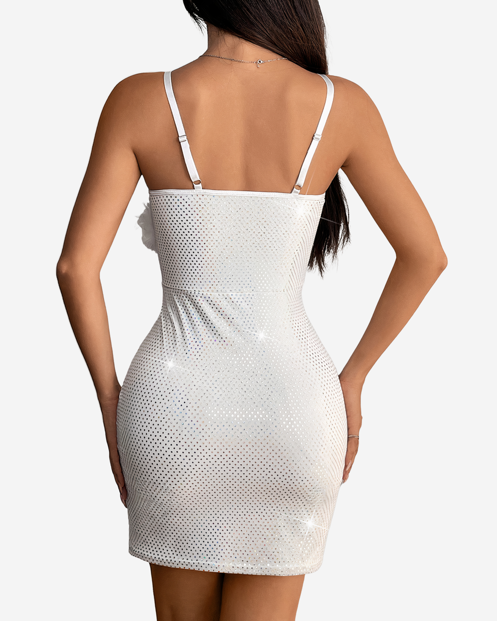 Sparkly Sweetheart Bodycon Mini Dress-Dresses-Ekoa Ltd