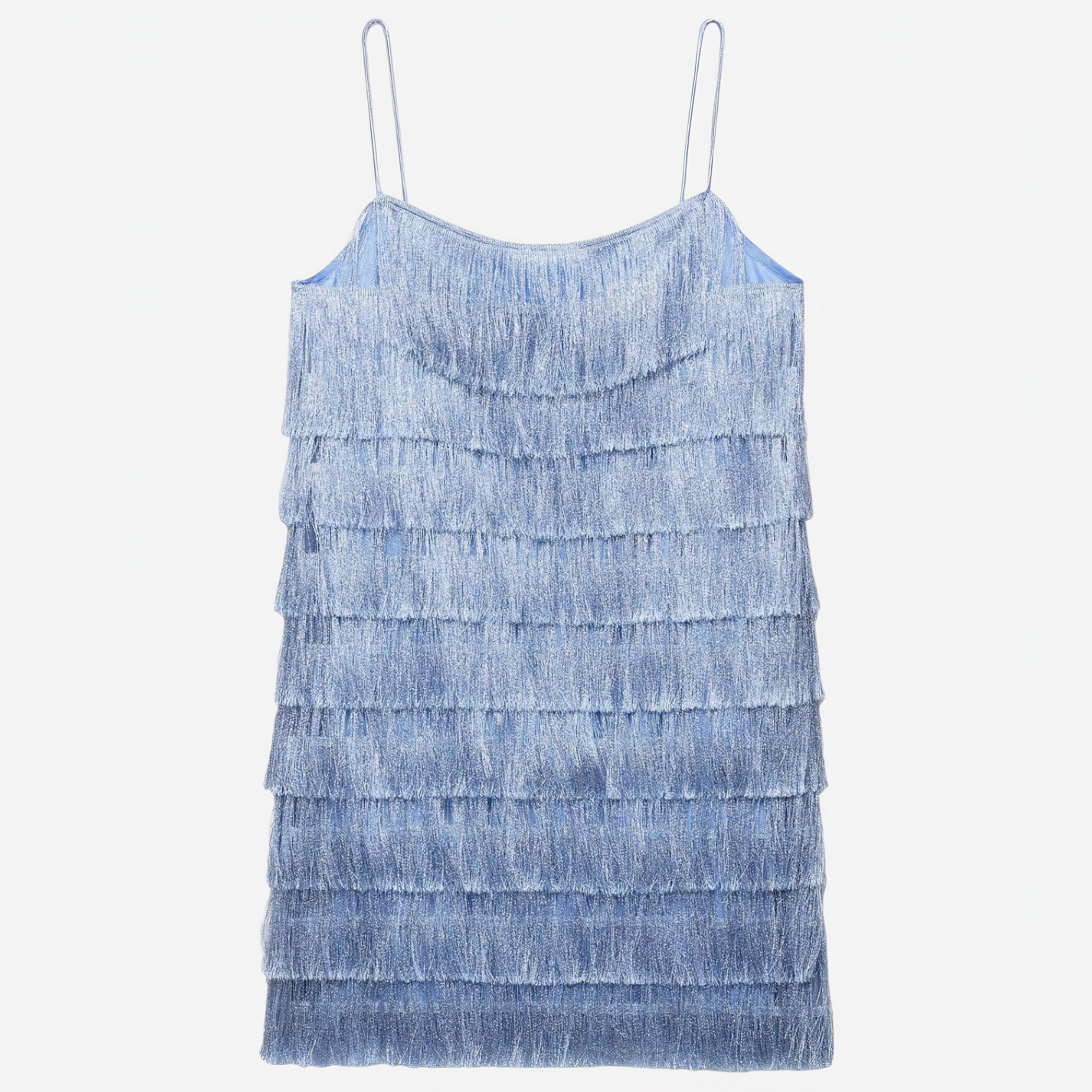 Royal Blue Tassel Embellished Dress